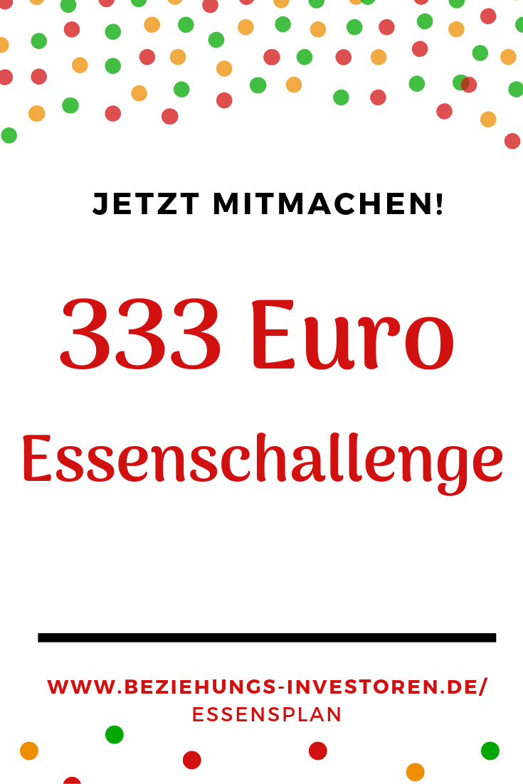 Essenschallenge 4 Wochen Essensplan