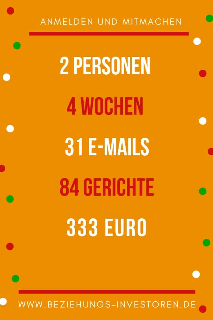 Essenschallenge 4 Wochen Essen unter 333 Euro