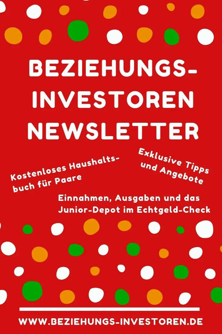 Geld und Liebe Newsletter Beziehungs-Investoren