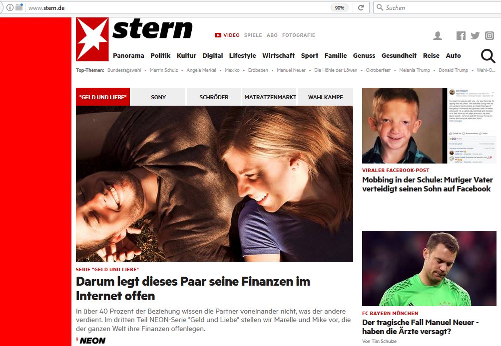 Stern Startseite